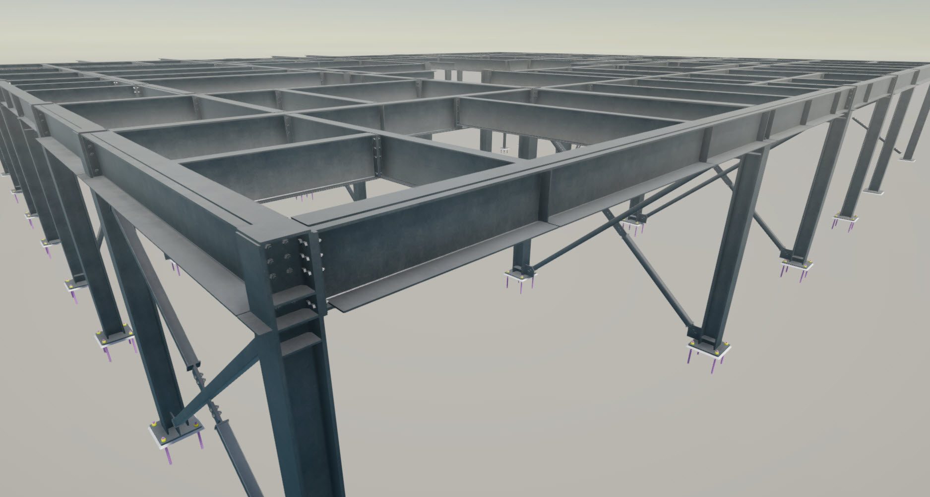 3D structural steel model