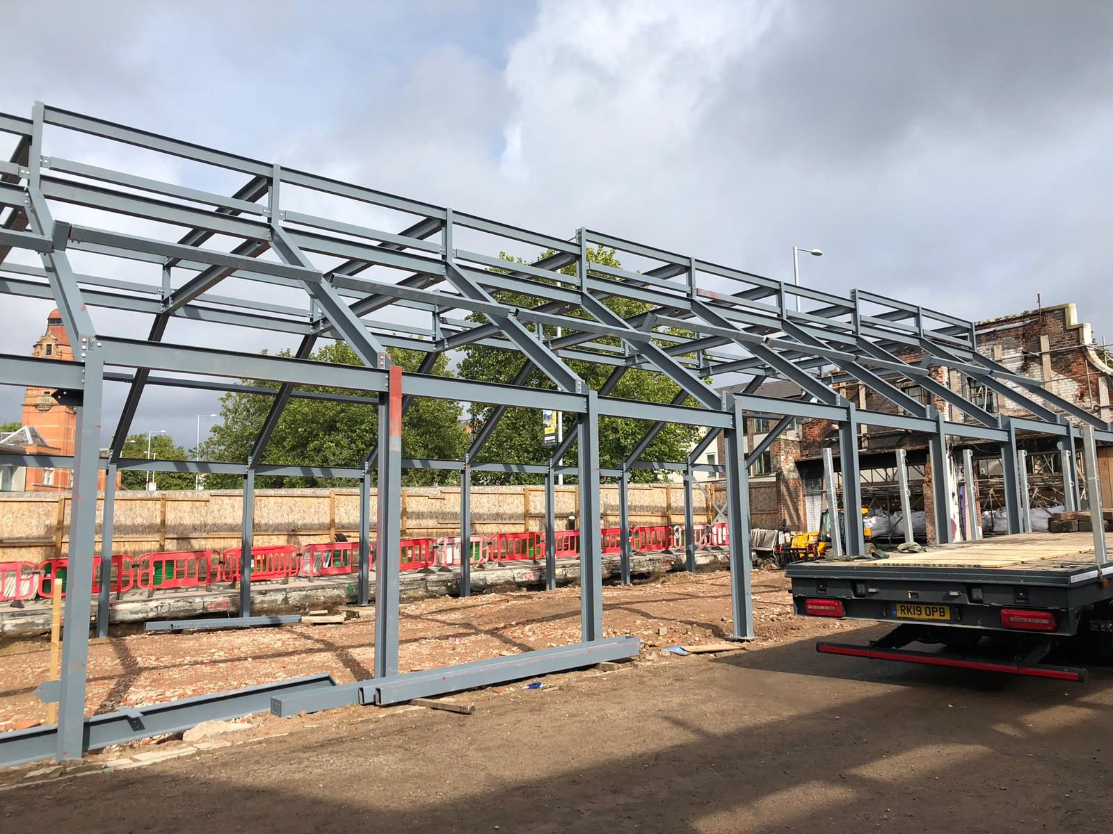 Sneinton Market steel structure